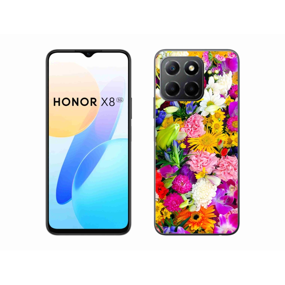 Zselés borítás mmCase a Honor X8 5G készülékhez - virág 12