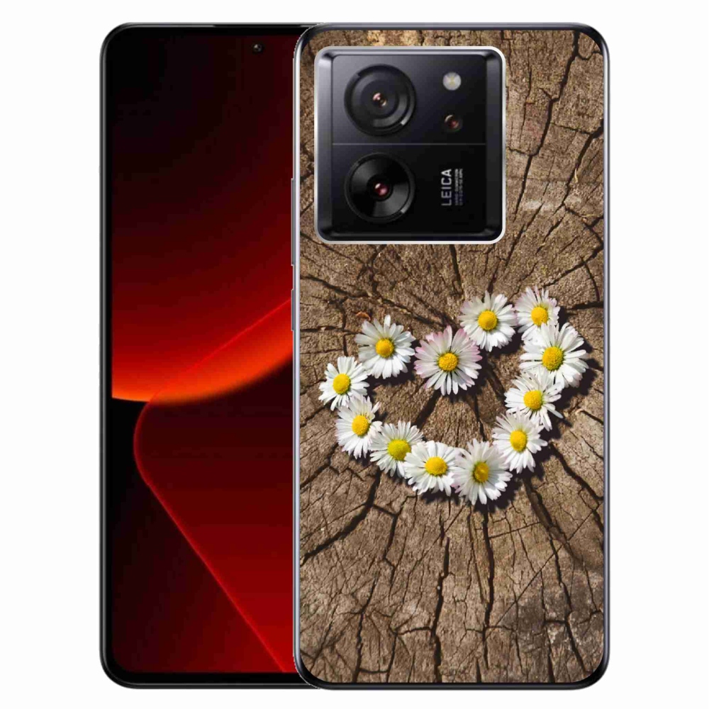Gél borítás mmCase a Xiaomi 13T/13T Pro számára - százszorszépek szíve