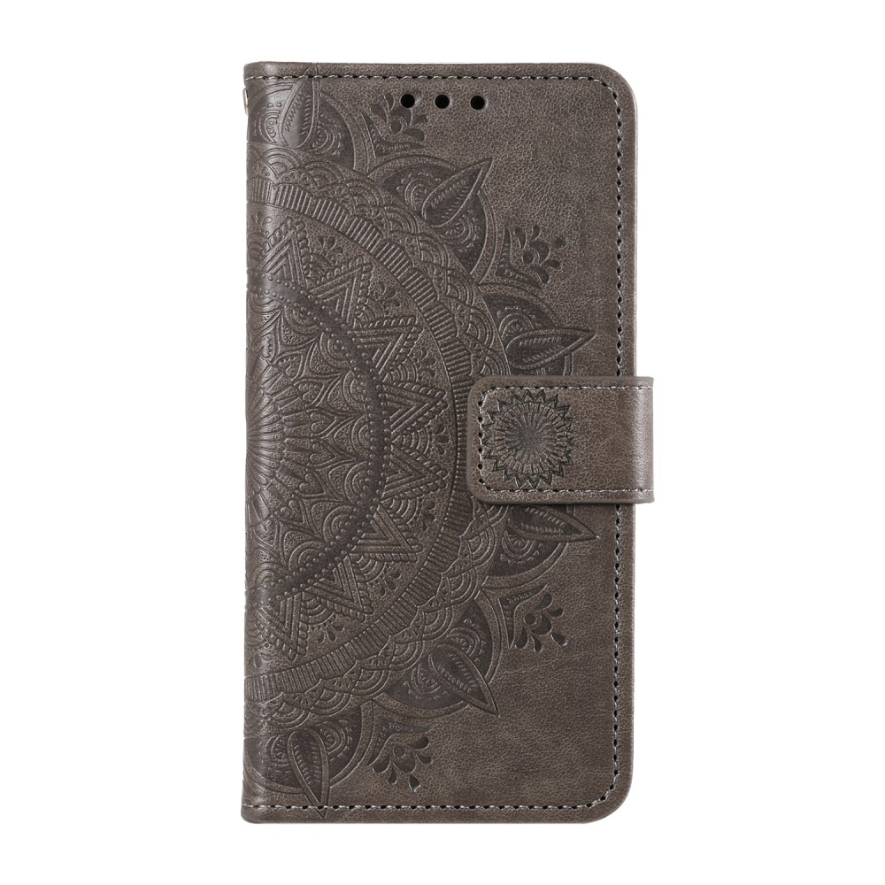 Mandala könyv tok Xiaomi 15 Pro-hoz - szürke