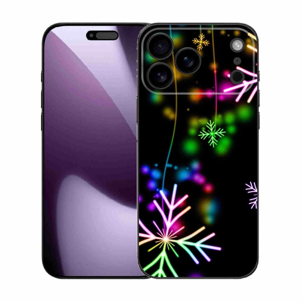 Zselés borítás mmCase iPhone 17 Pro Max készülékhez - színes pelyhekkel