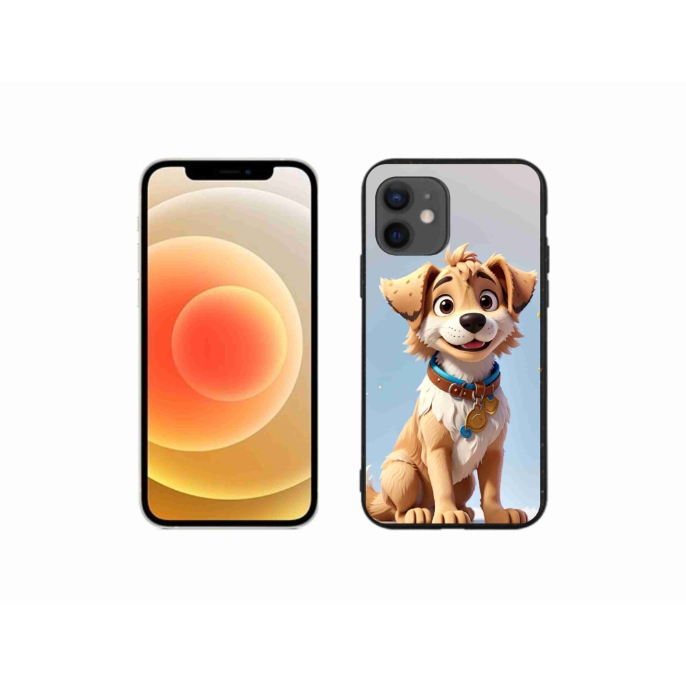 Gél borítás mmCase iPhone 12 mini készülékhez - rajzfilm kiskutya