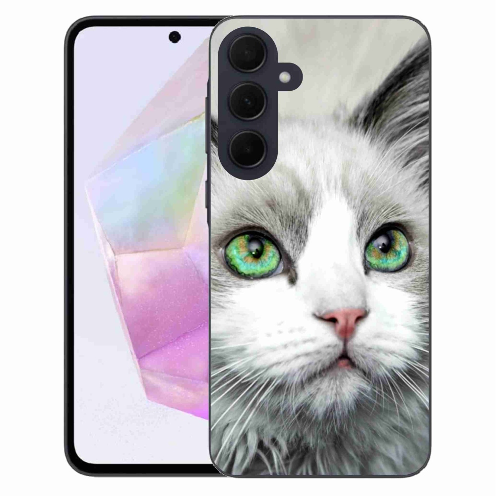 Zselés borítás mmCase Samsung Galaxy A35 5G - macskaszem nézet