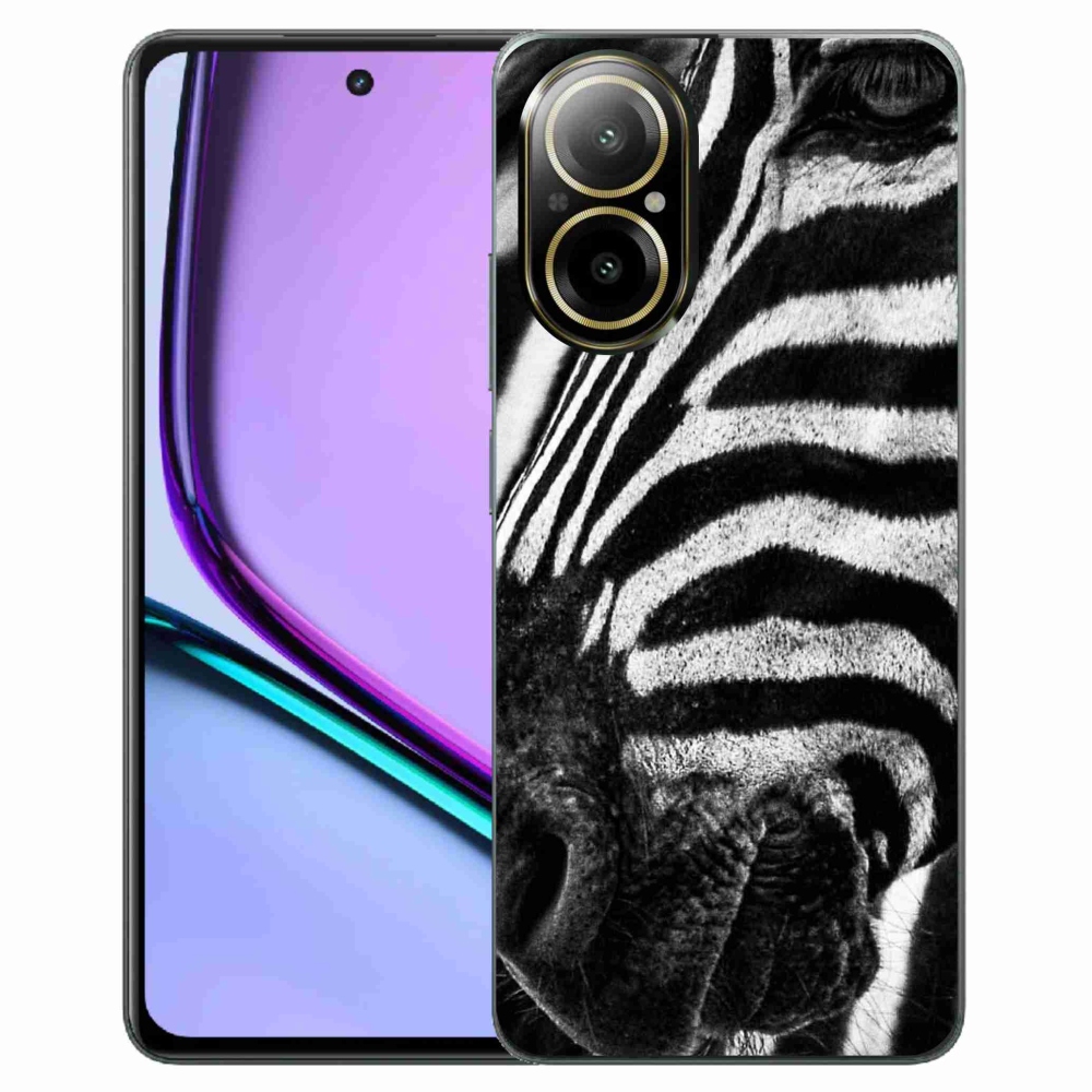 Zselés borítás mmCase a Realme C67 készülékhez - zebra