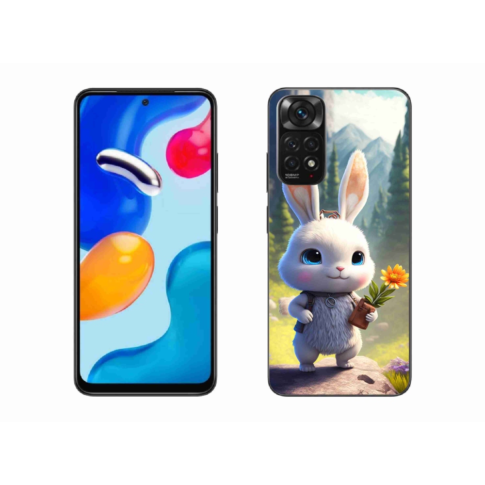 Gél borítás mmCase a Xiaomi Redmi Note 11 4G-hez - aranyos nyuszi