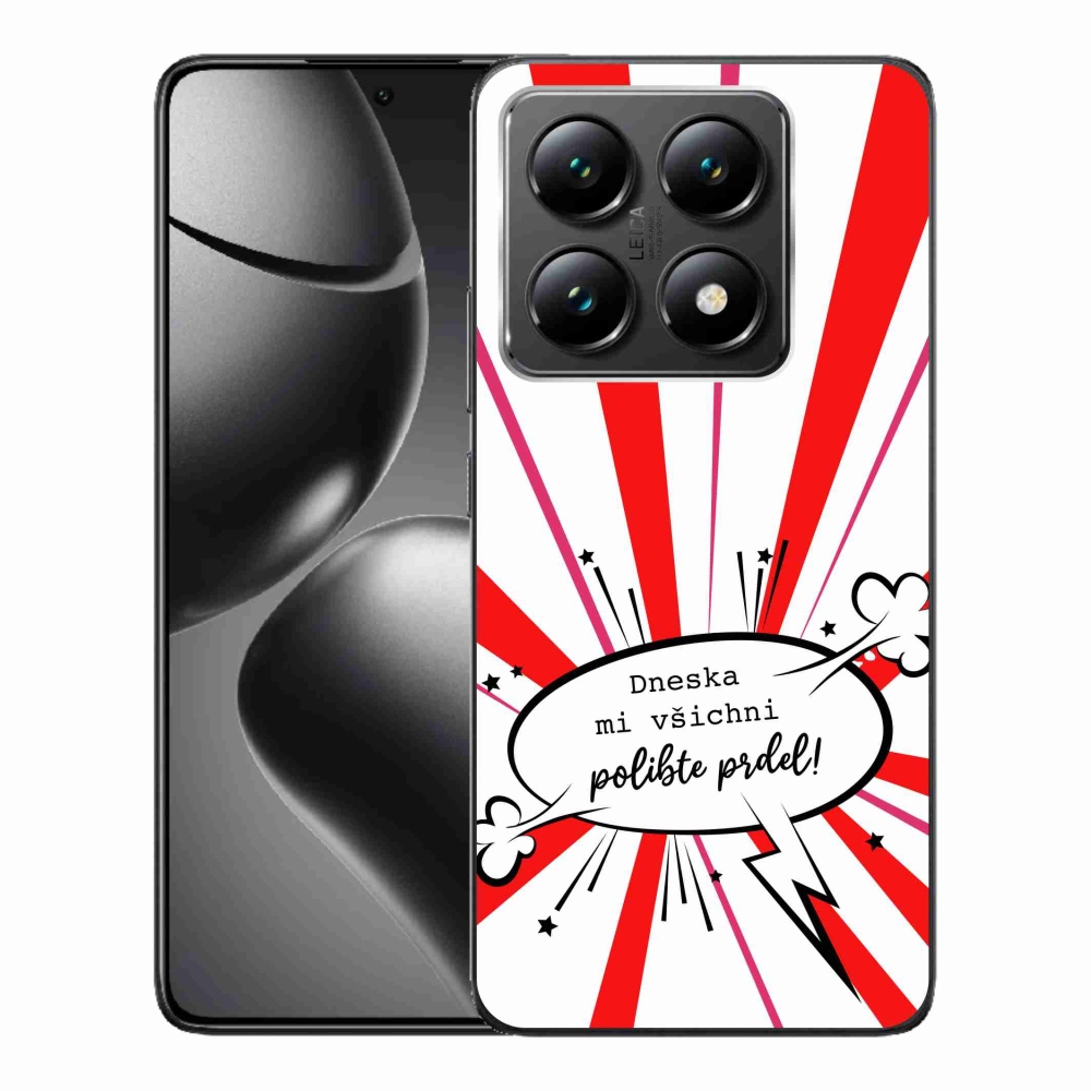 Gél borító mmCase a Xiaomi 14T-hez - vicces szöveg 15 fehér háttérrel