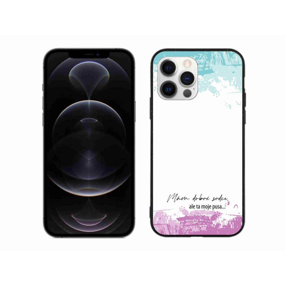 Gél borítás mmCase iPhone 12 Pro Max készülékhez - vicces szöveg 3 fehér háttér