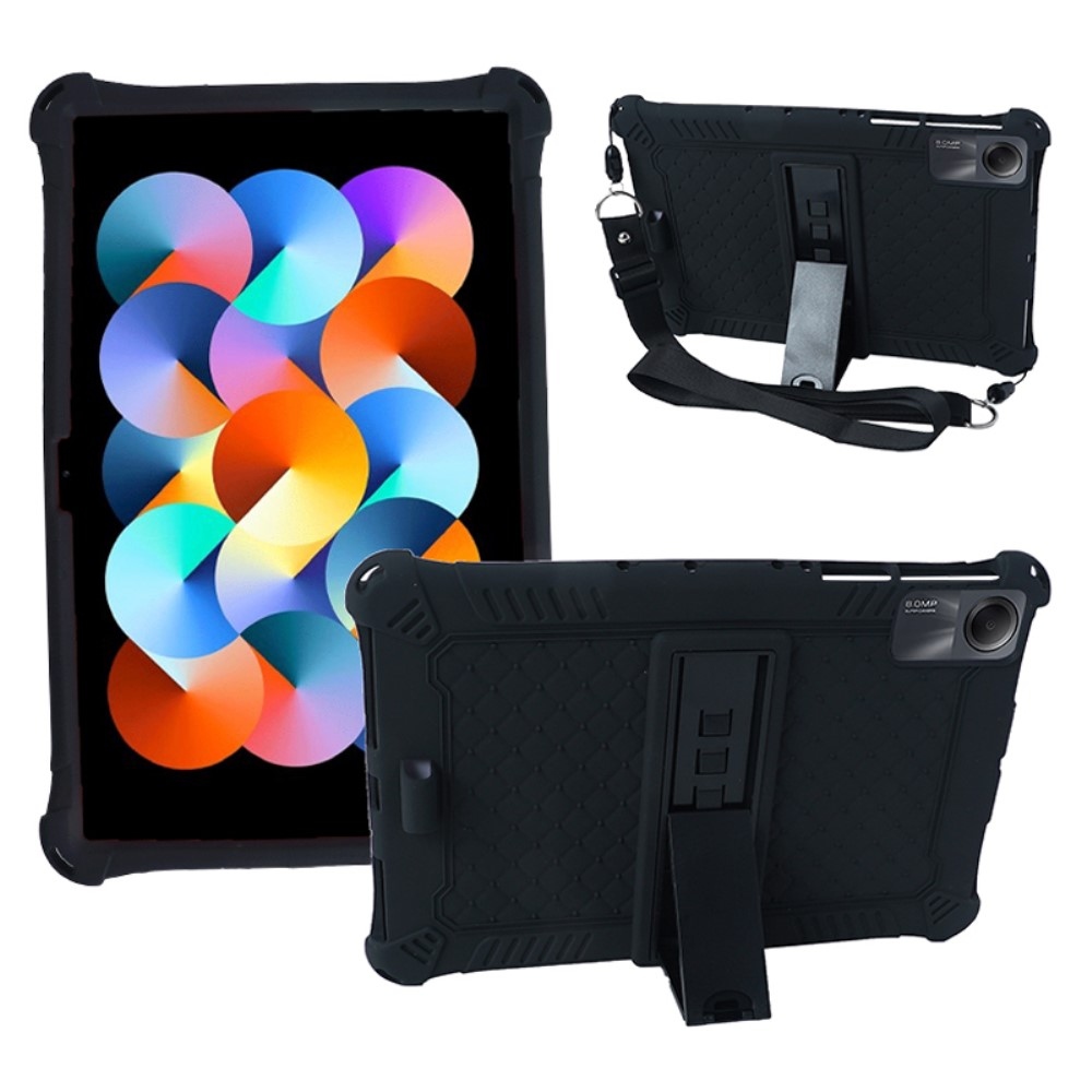 Szilikon borítás pánttal Xiaomi Redmi Pad SE-hez - fekete