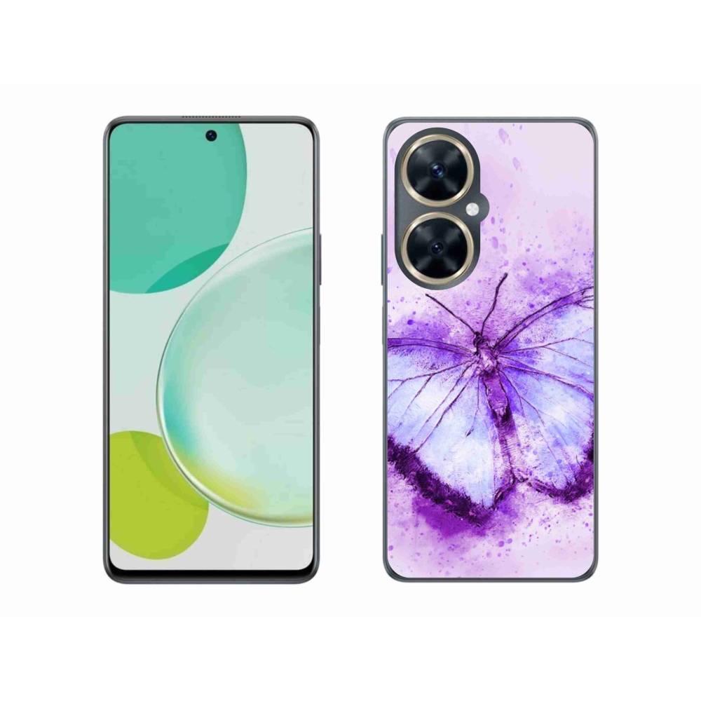 Gél borítás mmCase a Huawei Nova 11i készülékhez - lila pillangó