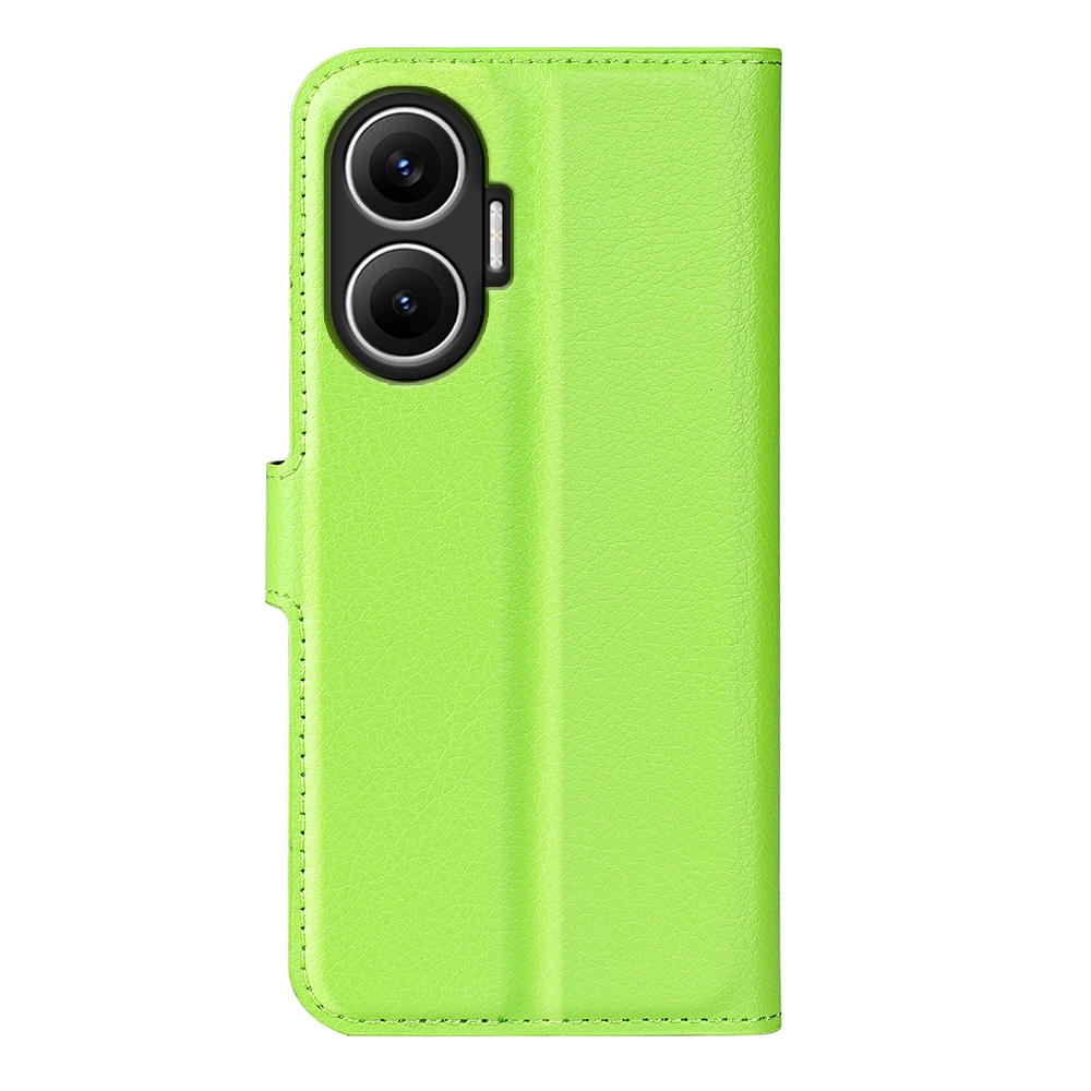 Litchi könyv tok a Xiaomi Poco F7 5G-hez - zöld