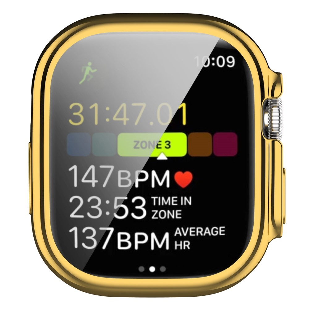 Puha, felpattintható zselés védőtok Apple Watch Ultra/Ultra 2 49 mm-es órához - arany színű