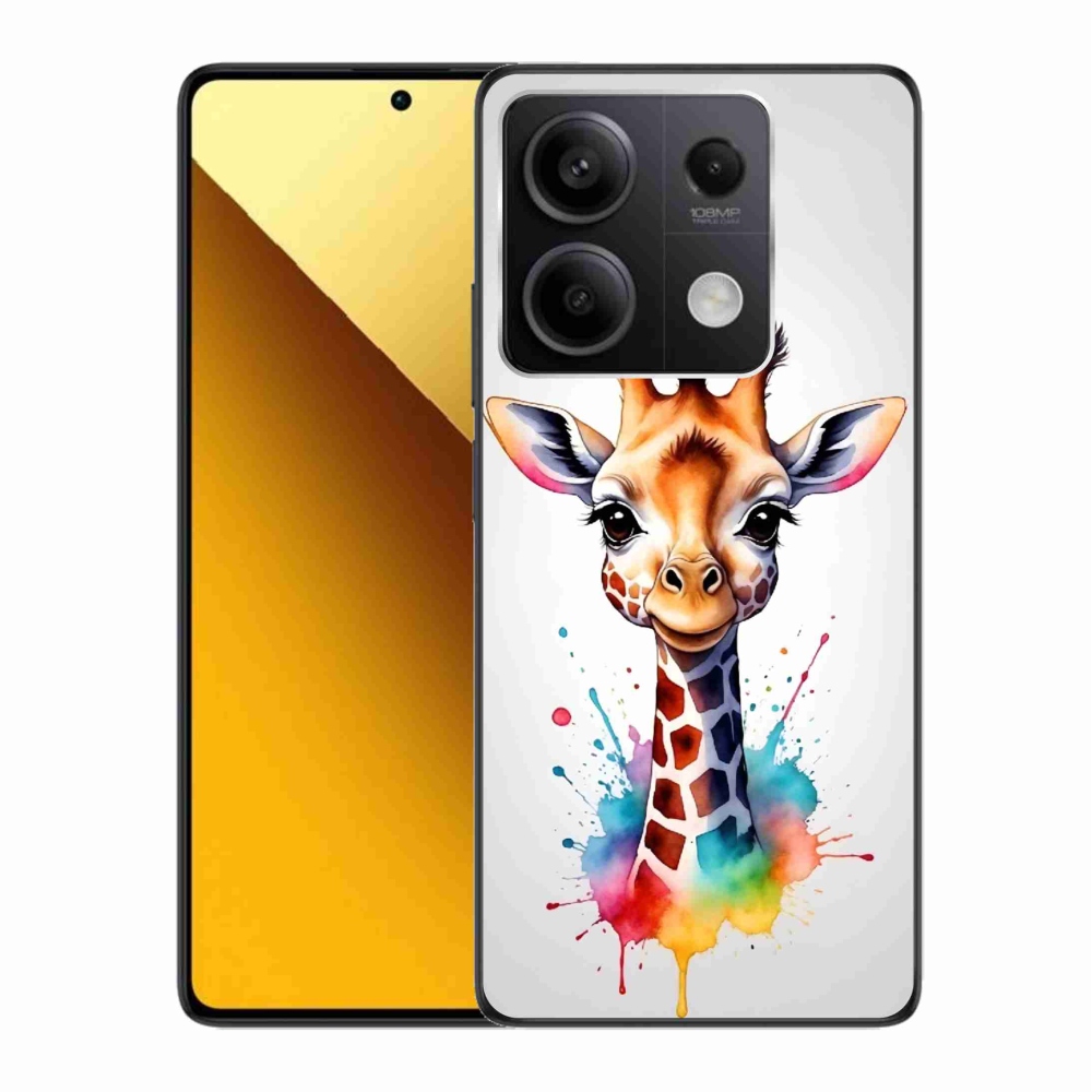 Gél borítás mmCase a Xiaomi Redmi Note 13 5G-hez - zsiráf 1