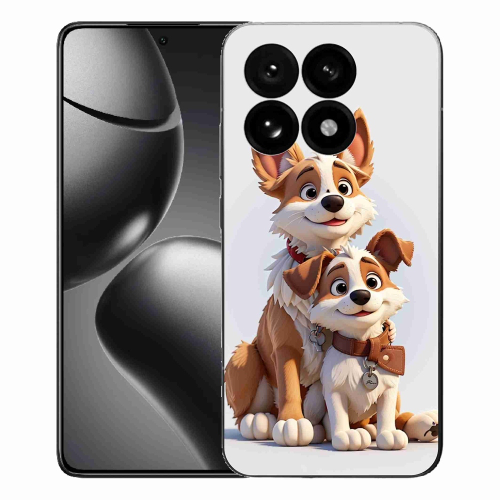 Gél borítás mmCase a Xiaomi 15T-hez - rajzoló kutyákhoz