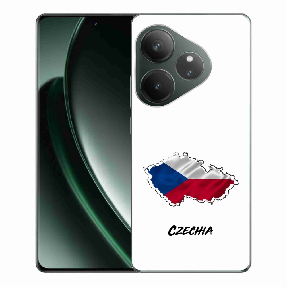 Gél borítás mmCase a Realme GT 6 5G/GT 6T 5G - Csehország fehér háttérrel