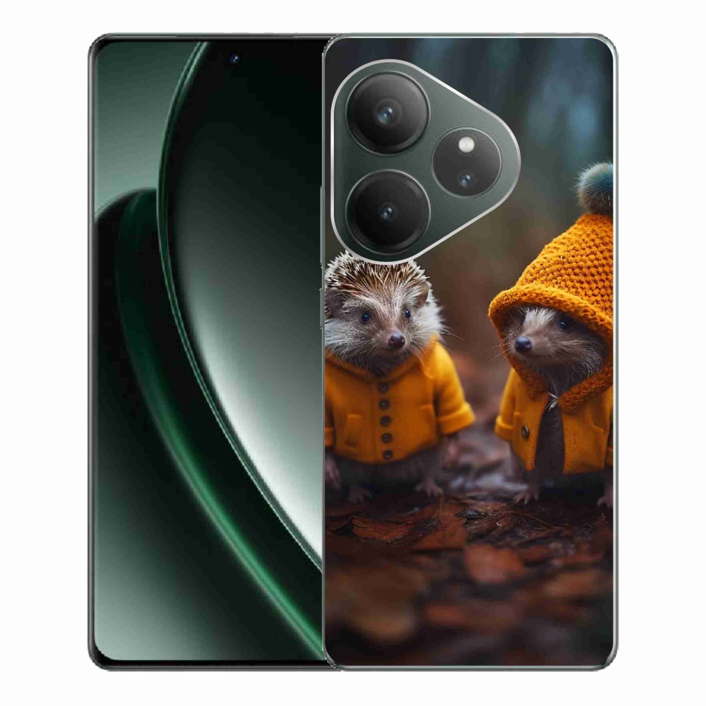 Gél borítás mmCase a Realme GT 6 5G/GT 6T 5G számára - süni