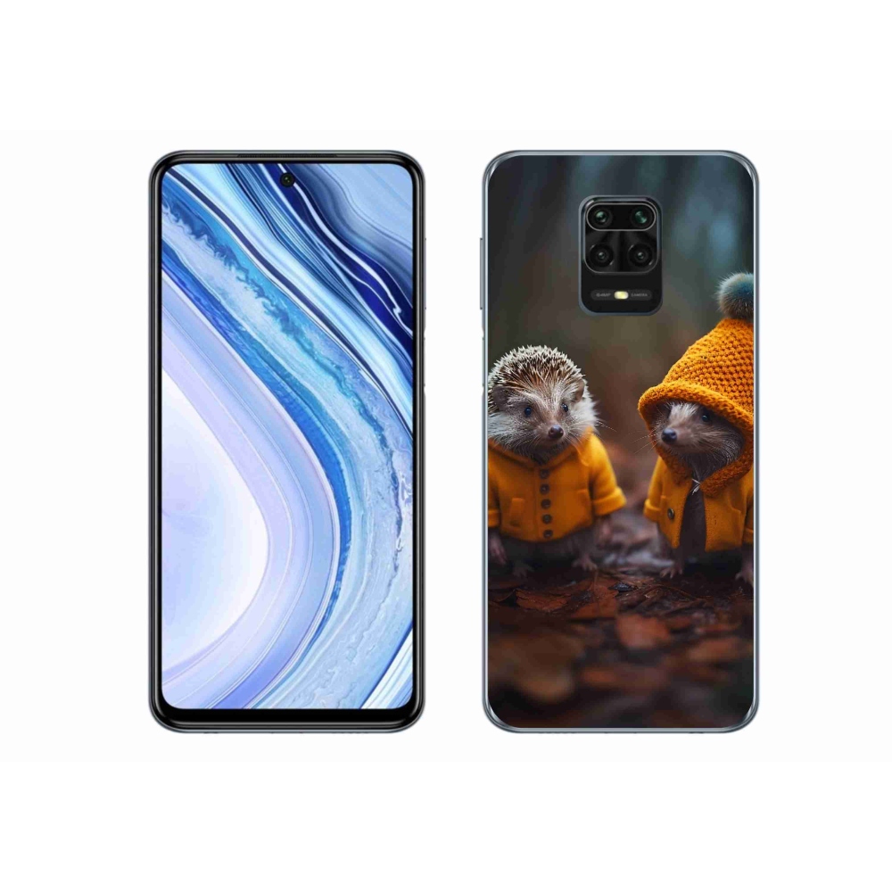 Gél borítás mmCase a Xiaomi Redmi Note 9S-hez - sünök