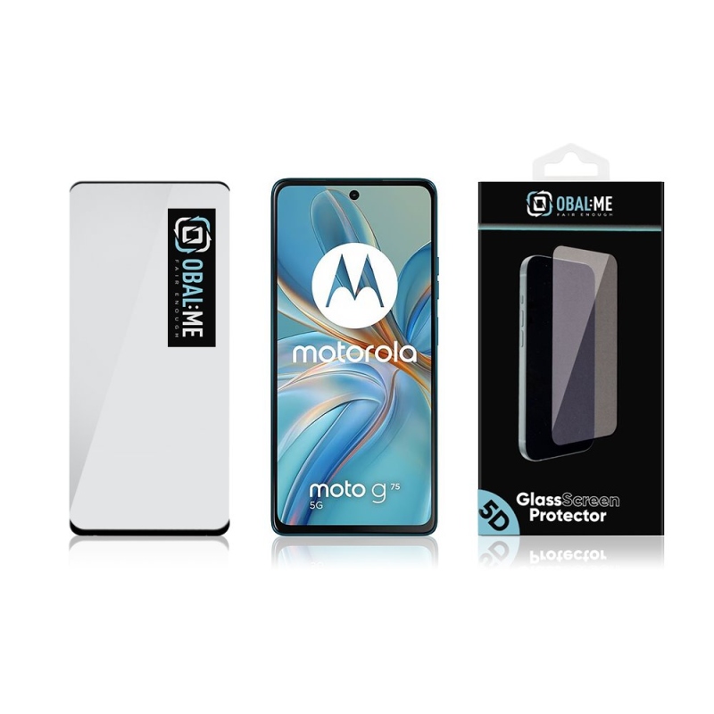 CSOMAG:ME 5D edzett üveg Motorola G75 Fekete