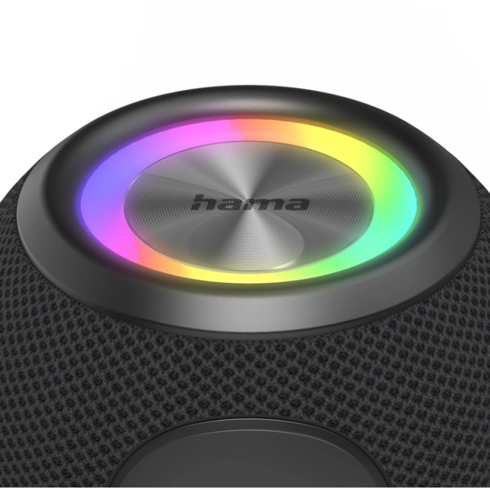 Hama Ball Bluetooth hangszóró 5 W, LED háttérvilágítás, USB-A, microSD foglalat - fekete színben