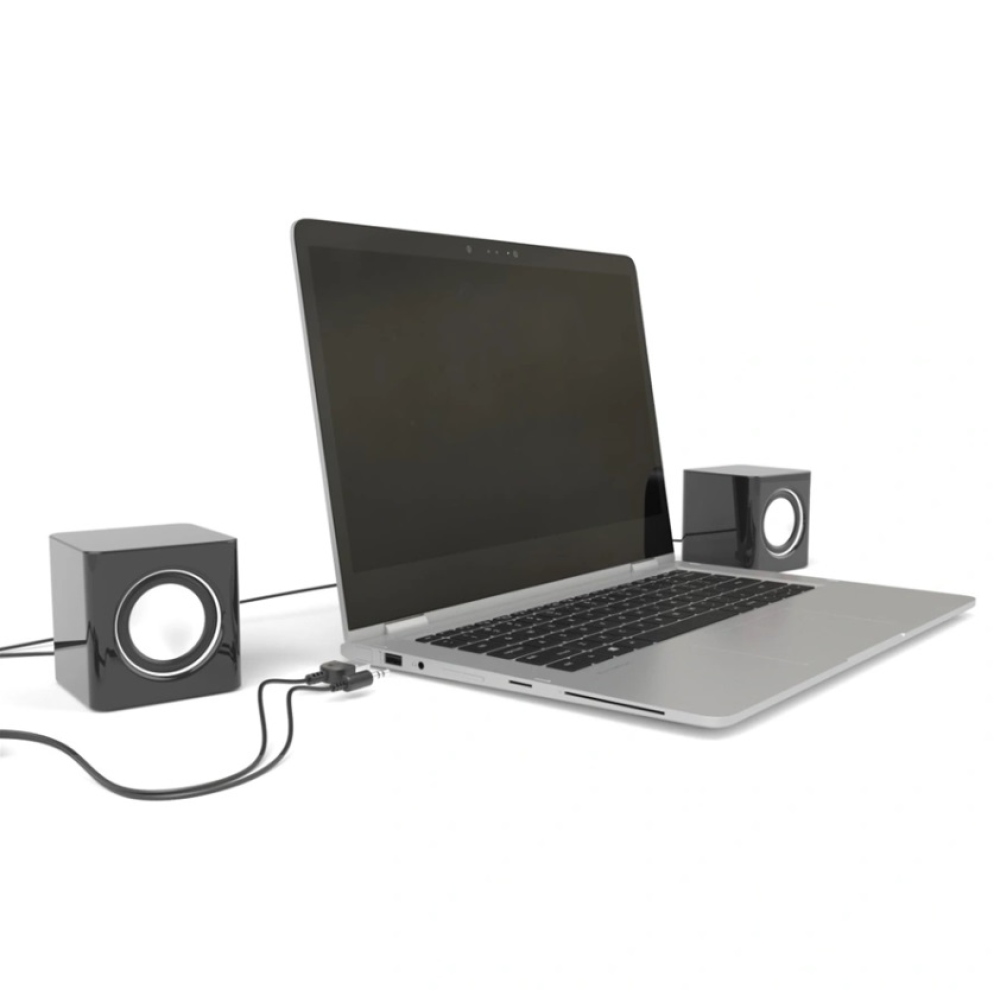 Hama Laptop hangszórók Sonic Mobil 185 - Fekete/ezüst