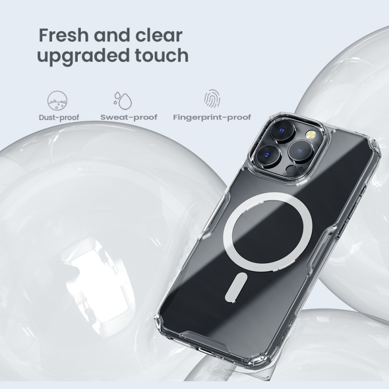 Nillkin Nature TPU PRO mágneses borítás Apple iPhone 16 Pro készülékhez Átlátszó
