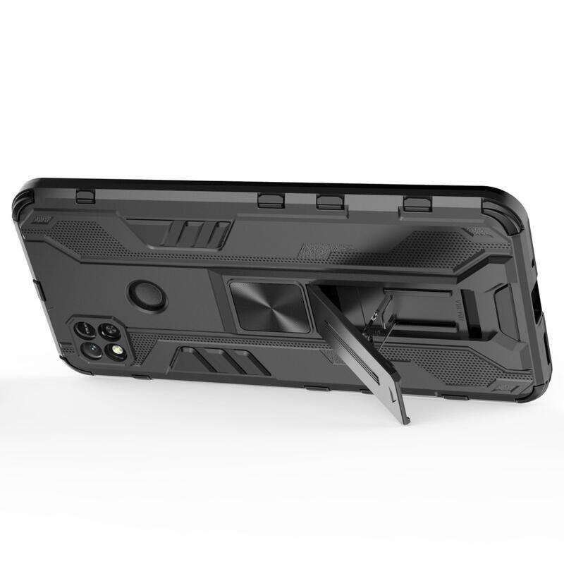 Kemény, tartós hibrid borítás a Xiaomi Redmi 10A készülékhez - fekete