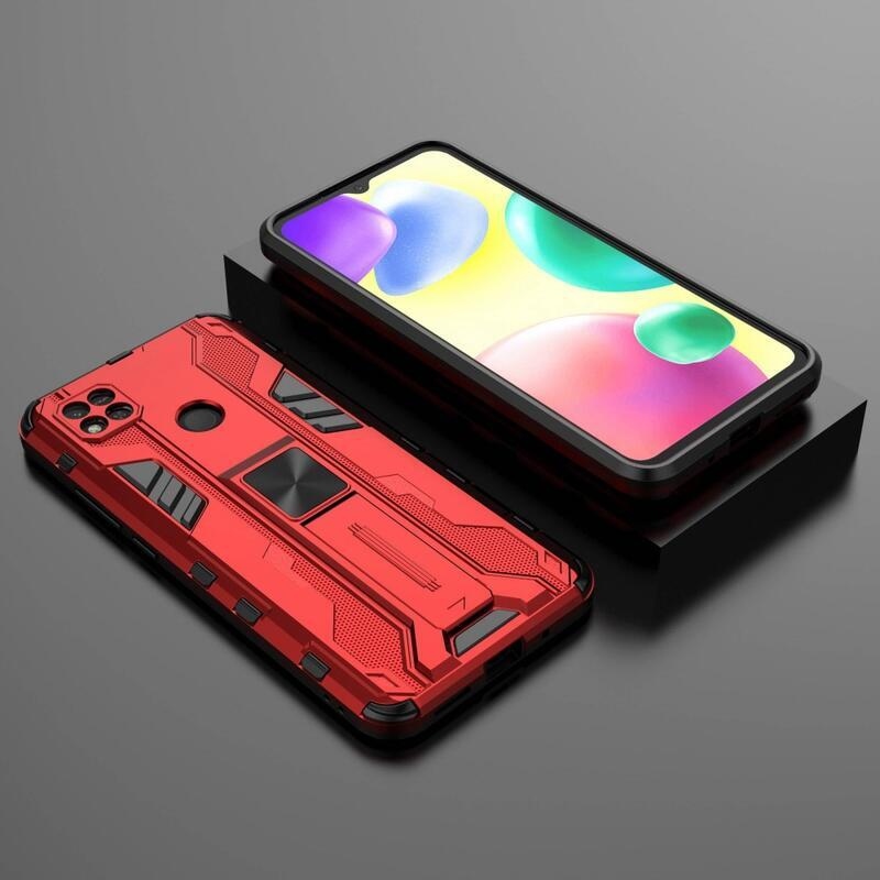 Kemény, tartós hibrid borítás Xiaomi Redmi 10A - piros