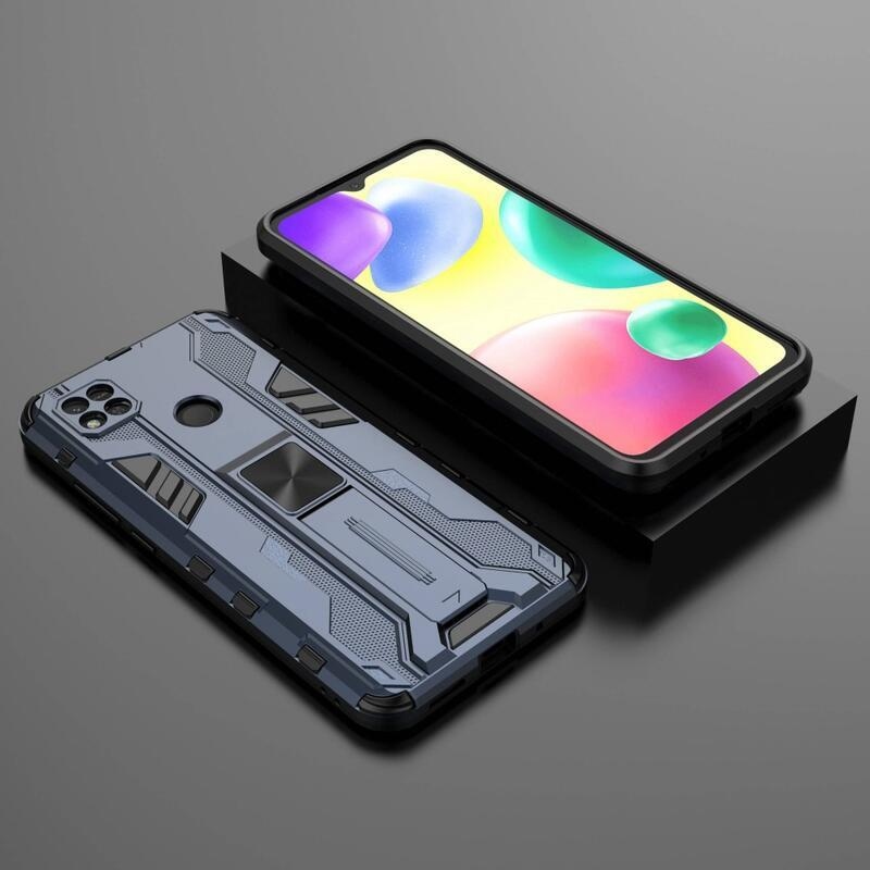 Kemény, tartós hibrid borítás a Xiaomi Redmi 10A készülékhez - kék