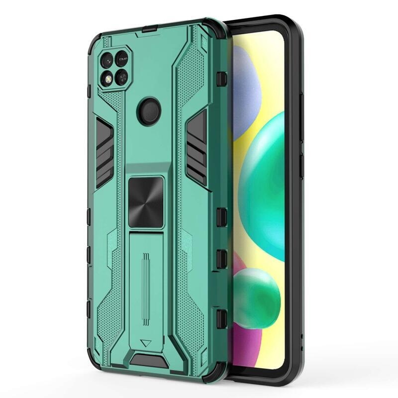 Kemény, tartós hibrid borítás a Xiaomi Redmi 10A készülékhez - zöld