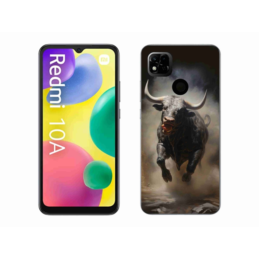 Gél borító mmCase a Xiaomi Redmi 10A számára - dühös bika