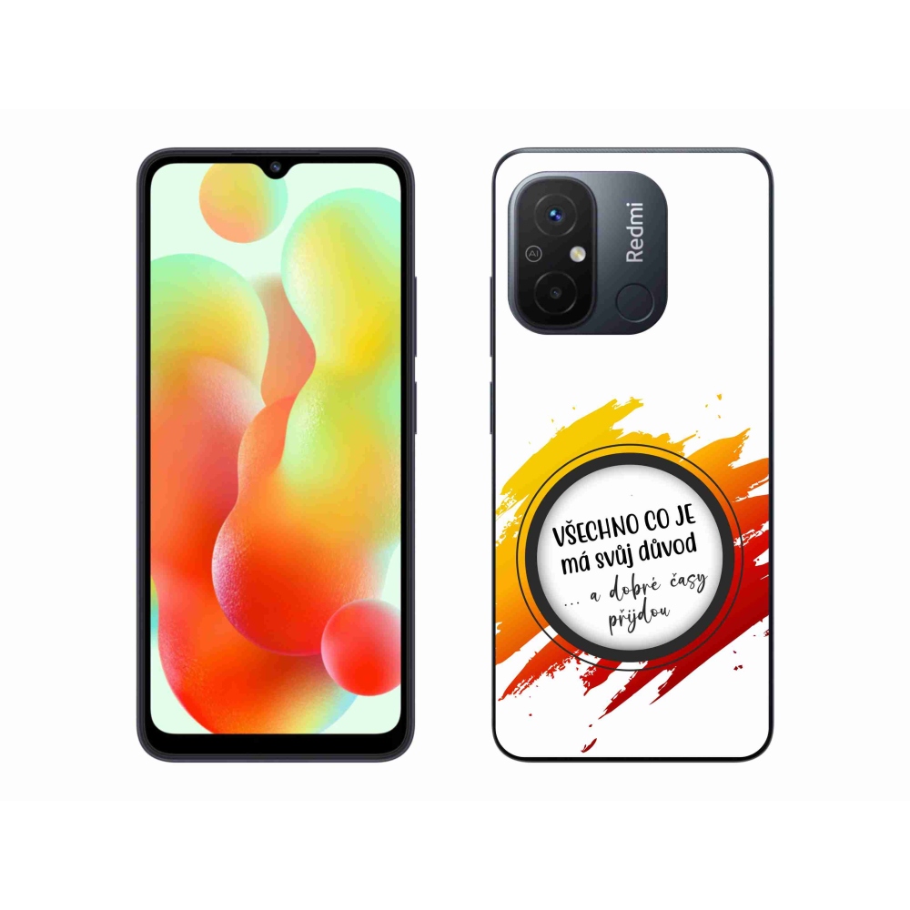 Gél borítás mmCase a Xiaomi Redmi 12C-hez - idézet 3 fehér háttér