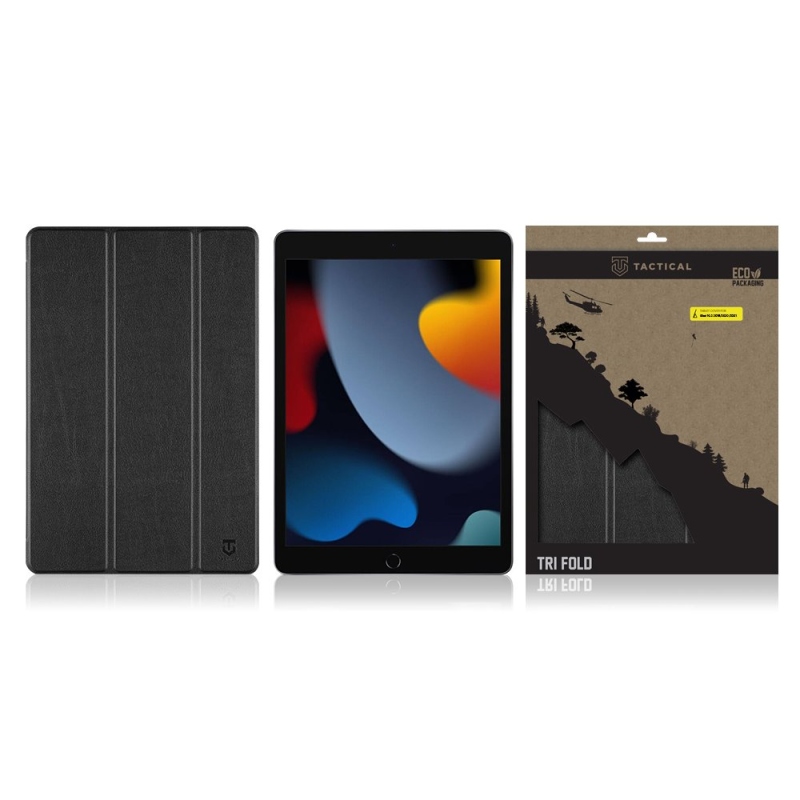 Tactical Book Tri Fold Case iPad 10.2 2019/2020/2021 iPad 10.2 2019/2020/2021 Fekete