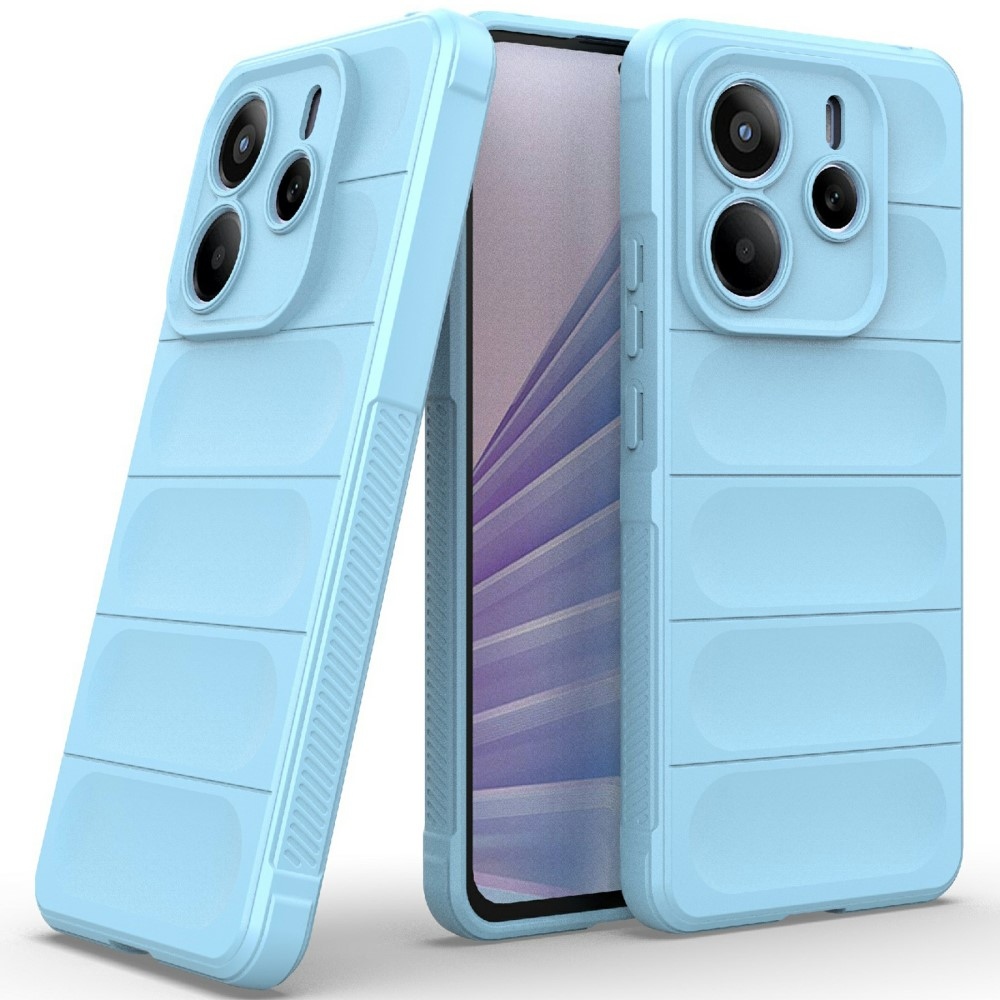 Rugg tartós zselés tok Xiaomi Redmi Note 14 5G - világoskék színben