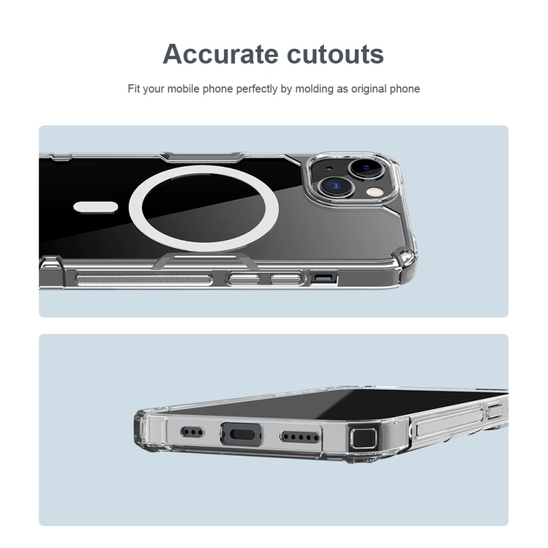 Nillkin Nature TPU PRO mágneses borítás Apple iPhone 13/14 készülékhez - átlátszó