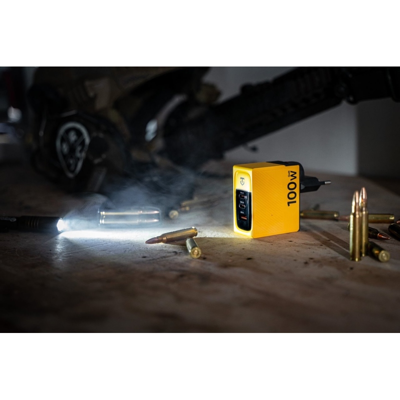 Taktikai Nett Warrior GaN 100W sárga