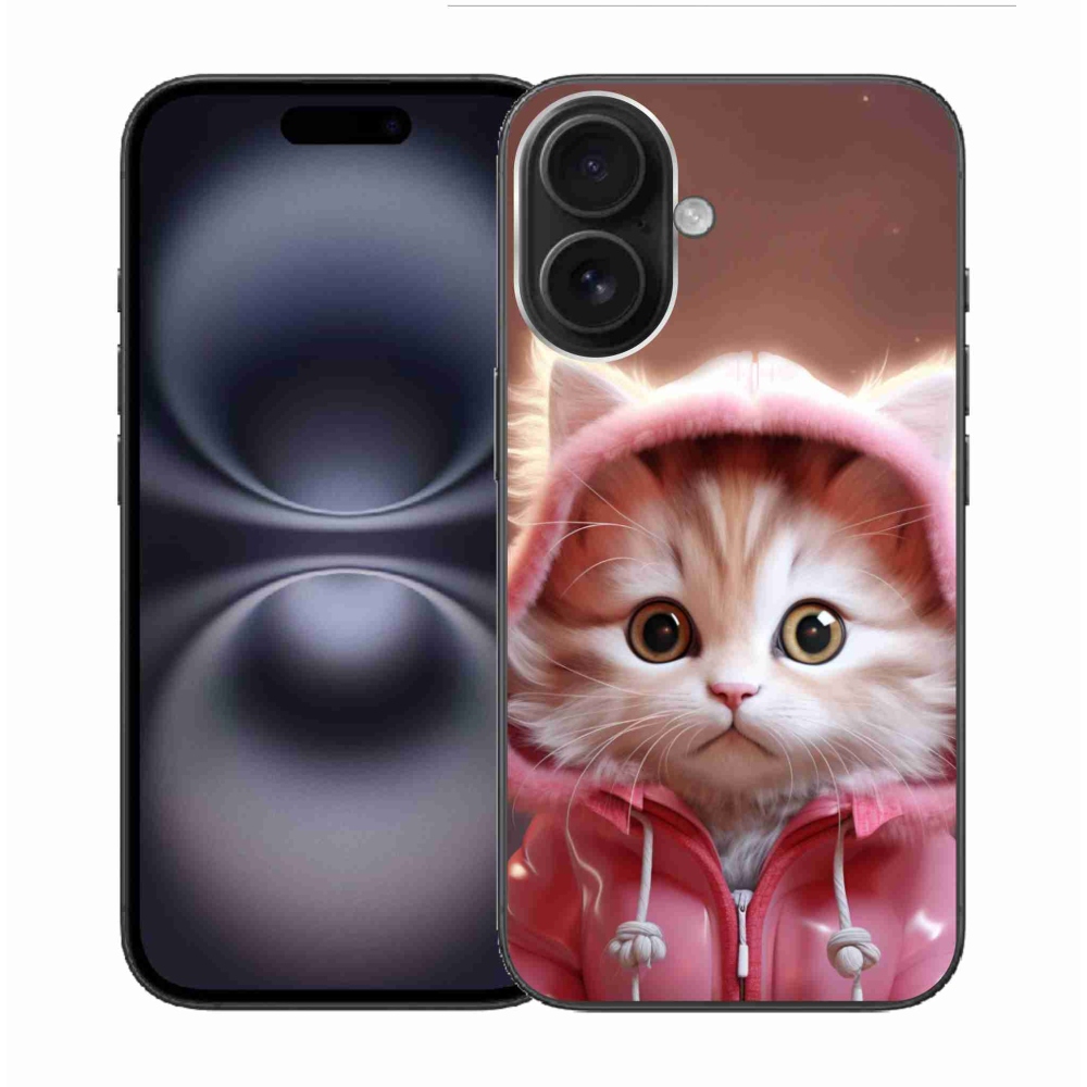 Gél borítás mmCase iPhone 16 készülékhez - aranyos cica 3