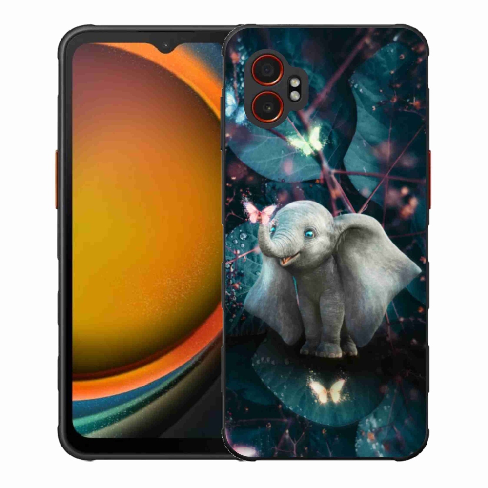 Gél borítás mmCase Samsung Galaxy Xcover 7 Pro készülékhez - aranyos elefánt