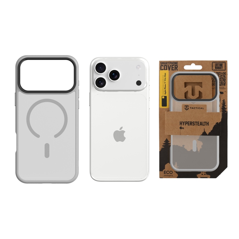 Taktikai MagForce Hyperstealth védőburkolat iPhone 17 Pro Max készülékhez Világosszürke