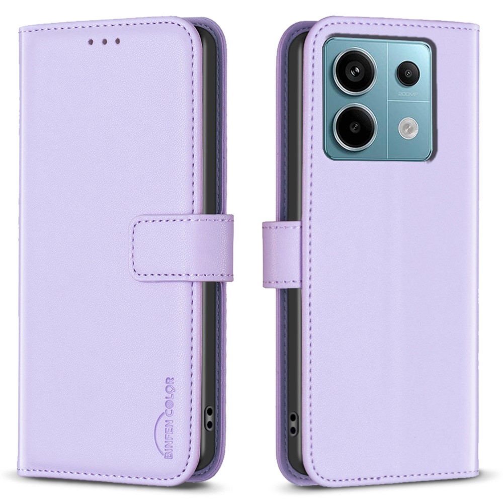 BNF könyv tok Xiaomi Redmi Note 13 Pro 4G/Poco M6 Pro - világos lila