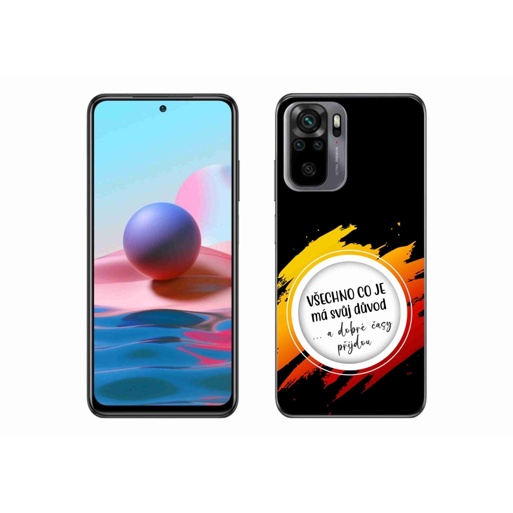 Gél borítás mmCase a Xiaomi Redmi Note 10S-hez - idézet 3 fekete háttér