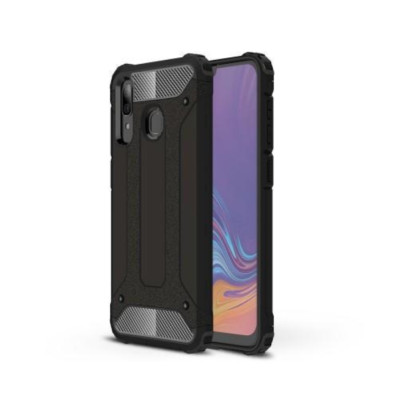 Nagy teherbírású hibrid tok Samsung Galaxy A30 / A20 készülékhez - fekete