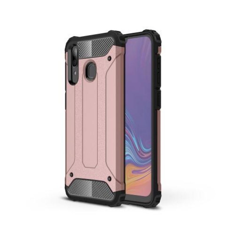Nehéz, tartós hibrid mobiltok Samsung Galaxy A30 / A20 - rózsaarany