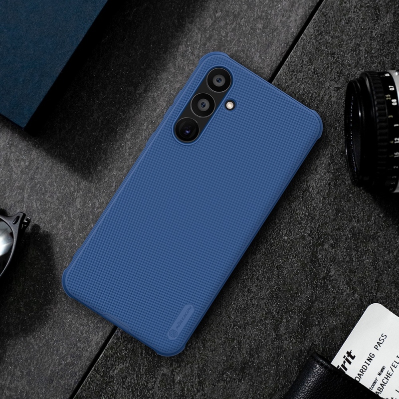 Nillkin Super Frosted PRO hátlap a Samsung Galaxy A55 5G kékhez