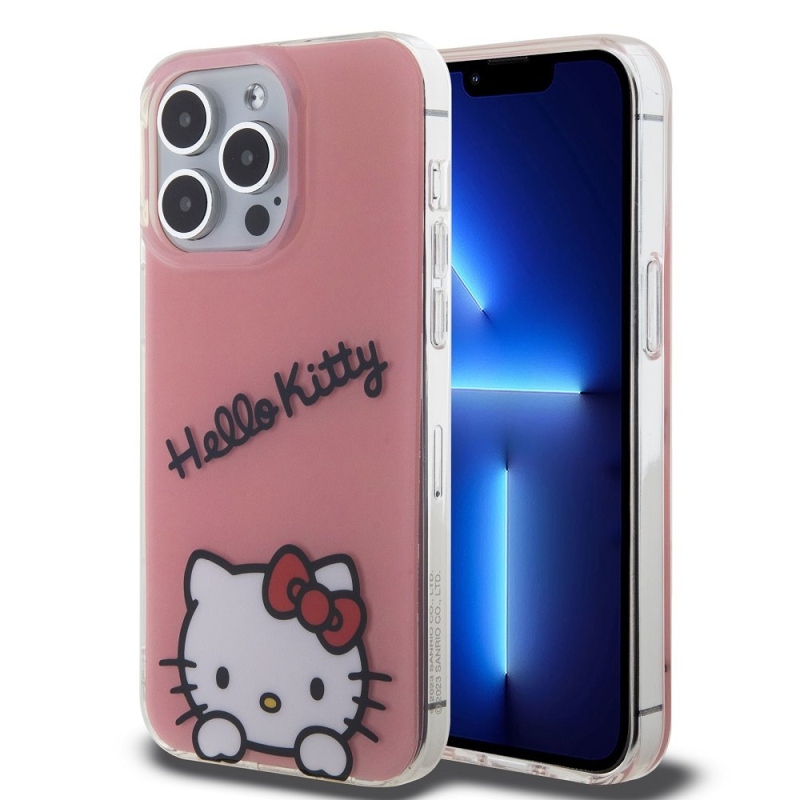 Hello Kitty IML Daydreaming logós hátlap iPhone 13 Pro rózsaszínű készülékhez
