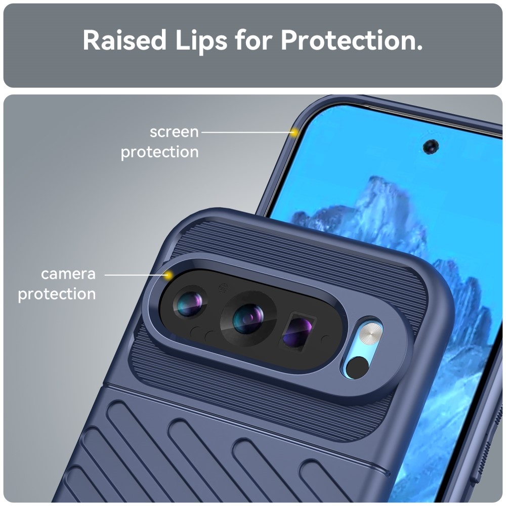 Thunder tartós zselés tok Google Pixel 9/9 Pro készülékhez - kék