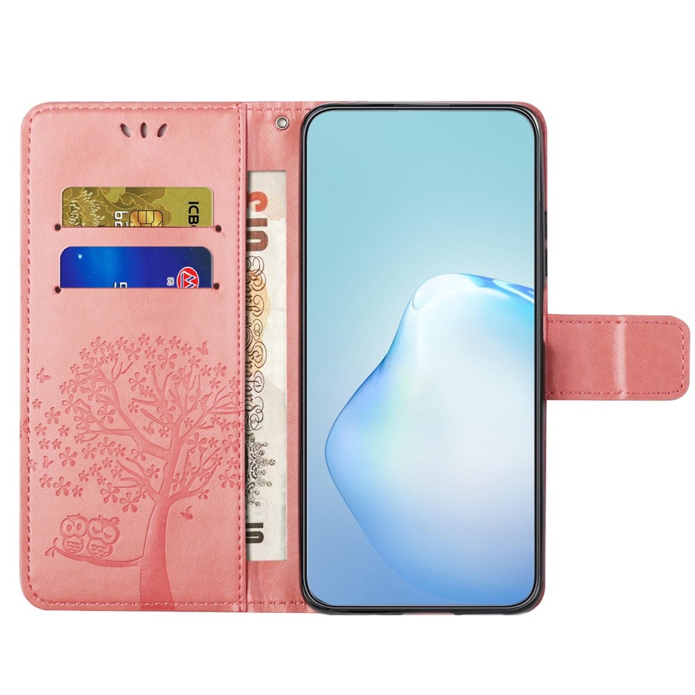 Fa könyvtáska a Honor 200 Lite 5G-hez - rózsaszínű