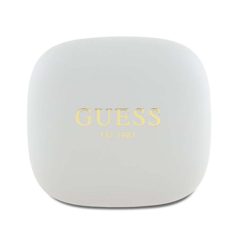 Guess Satin Classic Logo OWS vezeték nélküli fejhallgató bézs színben