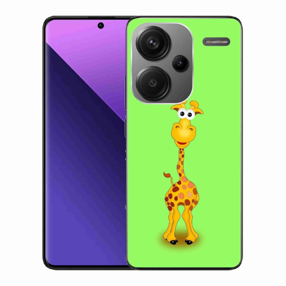 Gél borítás mmCase a Xiaomi Redmi Note 13 Pro+ 5G számára - rajzfilm zsiráf