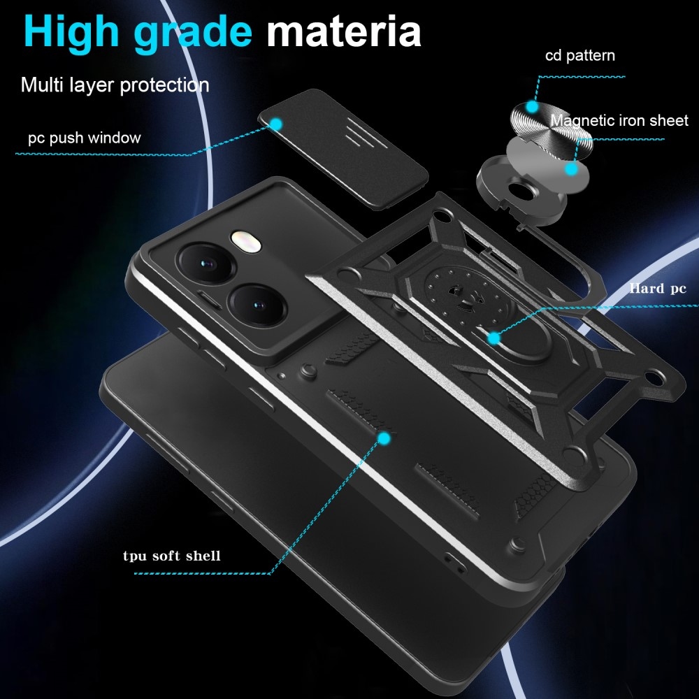 Tartós csúszóborítás a Xiaomi Poco X7 Pro 5G készülékhez - fekete