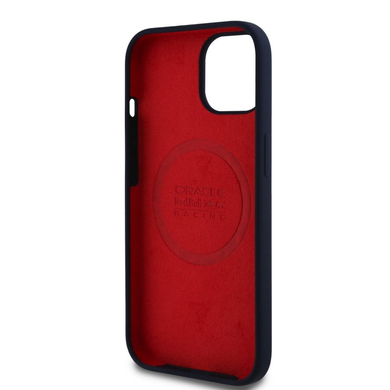 Red Bull szilikon Red Ring MagSafe hátlapi borító iPhone 15 Navy számára