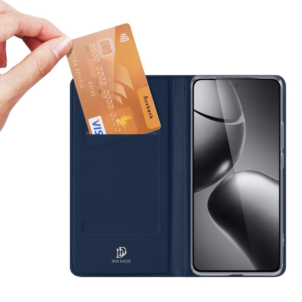 DUX könyvtáska Xiaomi 14T-hez - sötétkék