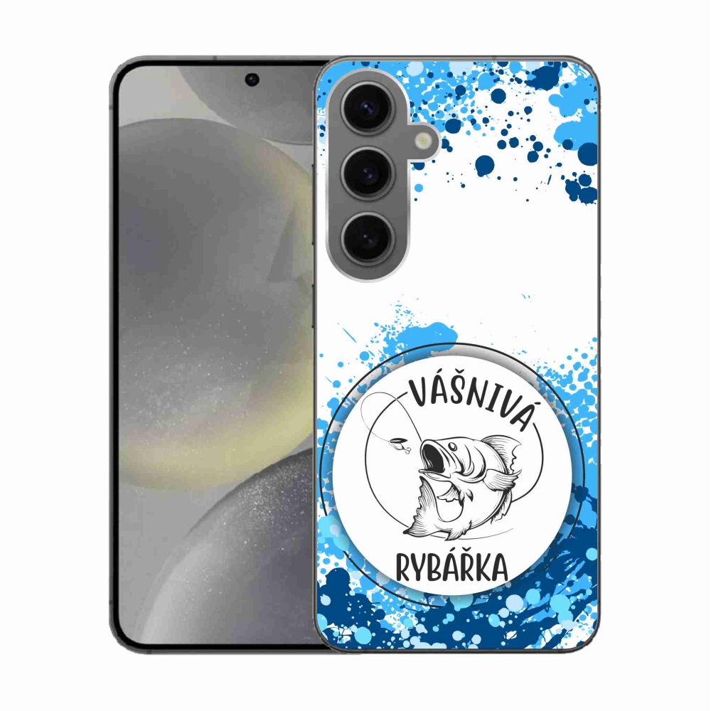 Gél borító mmCase Samsung Galaxy S24 készülékhez - szenvedélyes halásznő fehér háttérrel